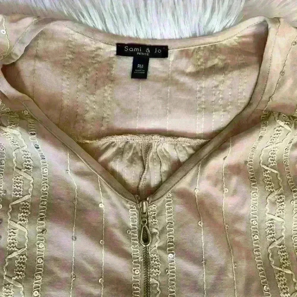 Y2K Sami & Jo Holograhic Sparkle High Low Top - Picture 3 of 8